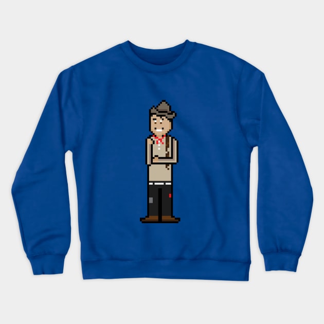 8Bit Cantinflas Crewneck Sweatshirt by L. Marco Miranda